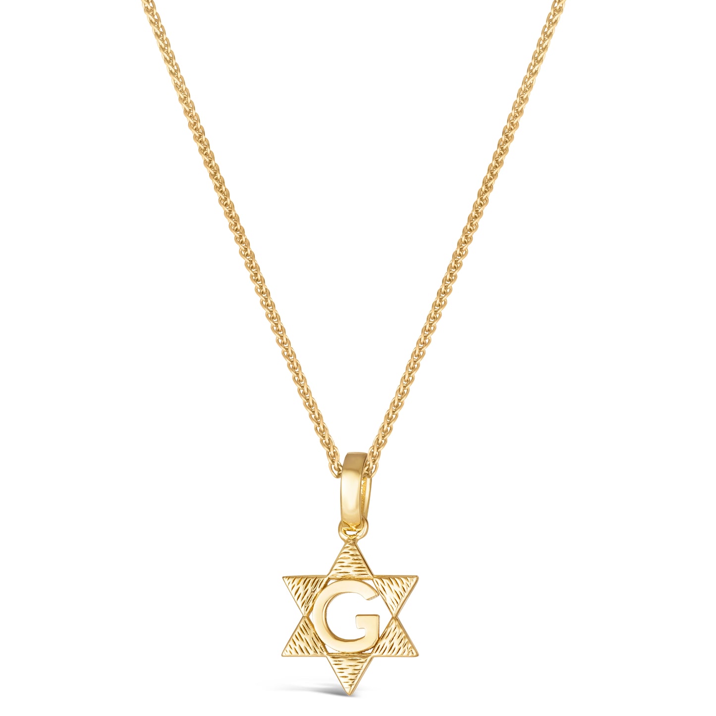 Mini Initial Star Necklace