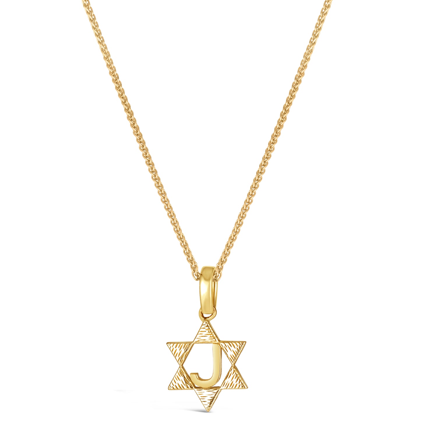 Mini Initial Star Necklace