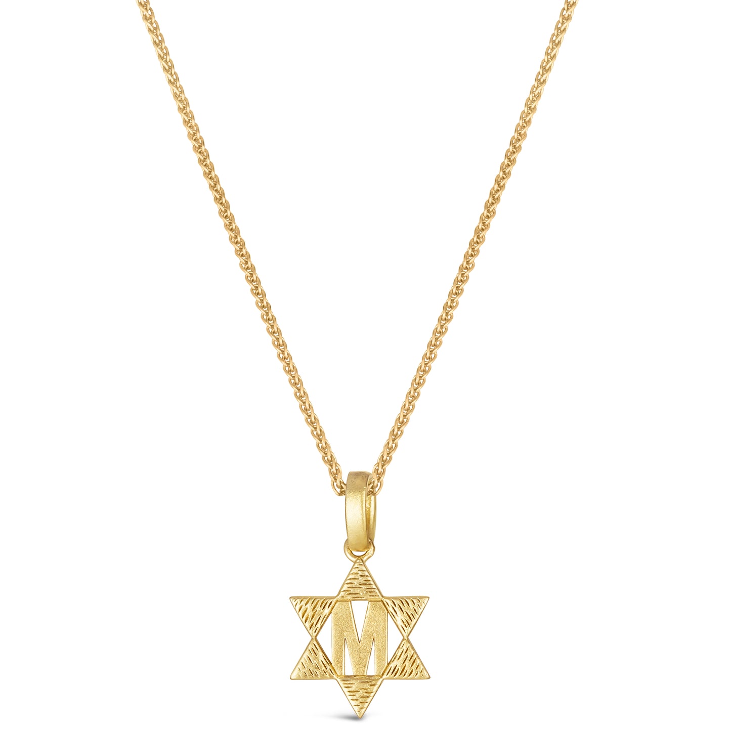Mini Initial Star Necklace