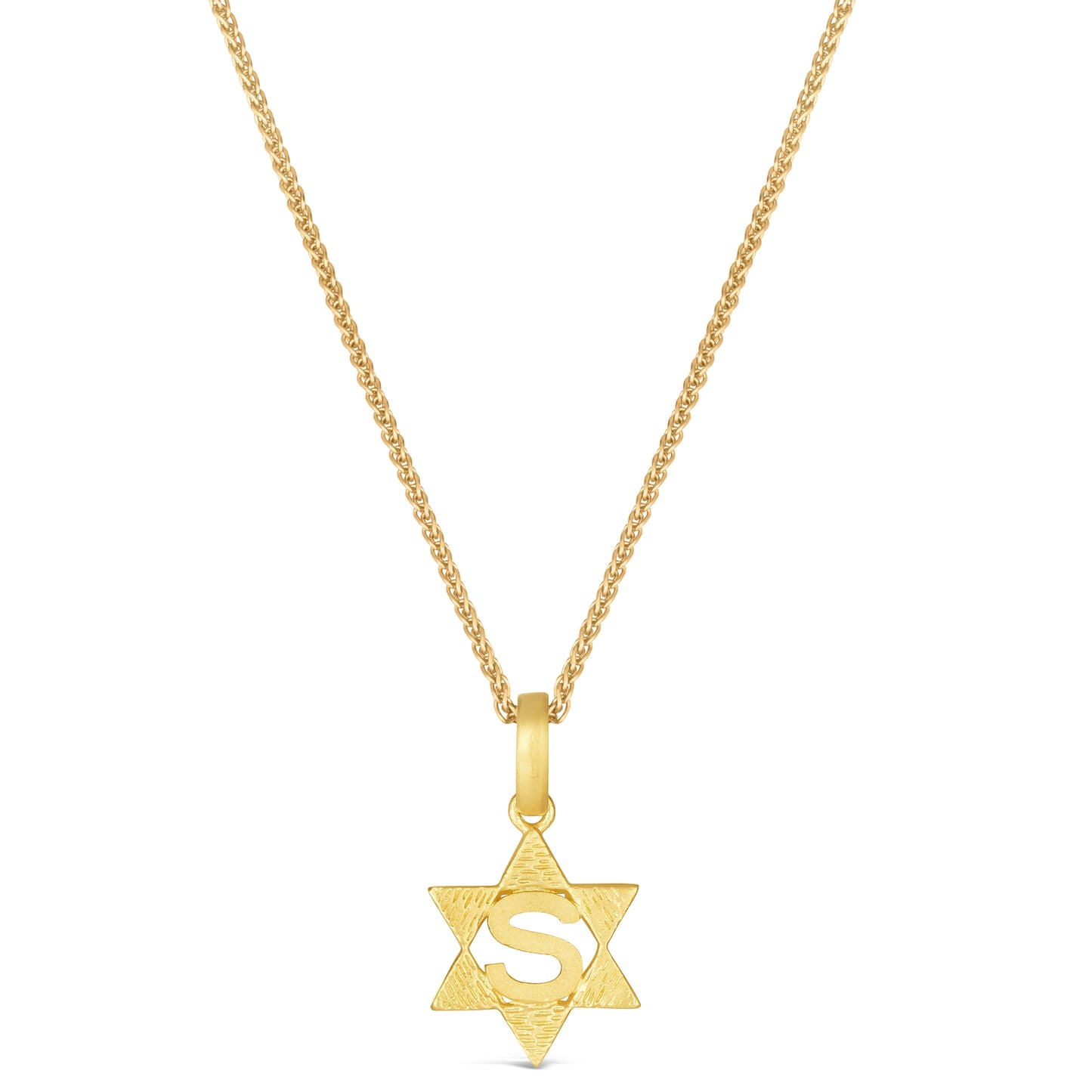 Mini Initial Star Necklace