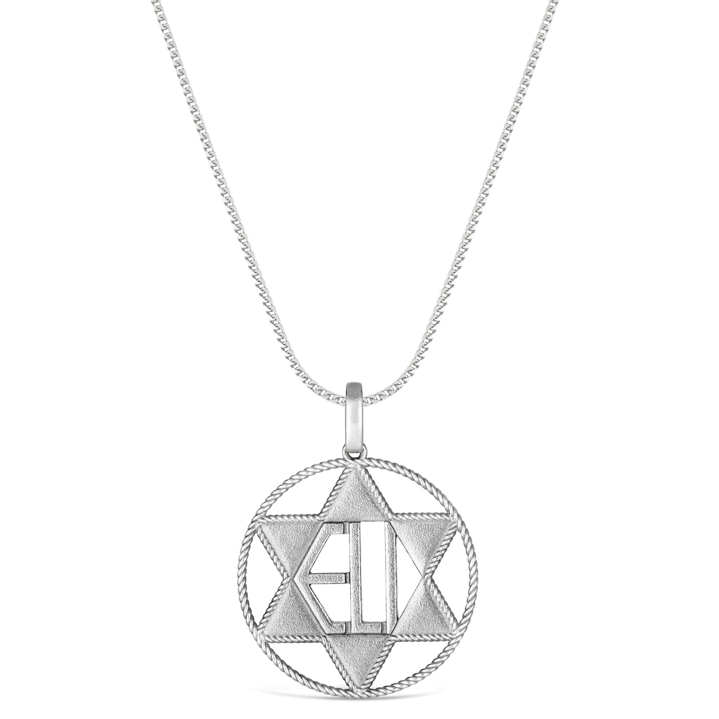 Circle of Life Roped Star of David Pendant