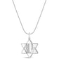 Sterling Silver Jerusalem Star of David Pendant