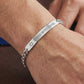 Sterling Silver Rope Chain ID Bracelet