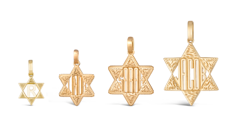 Hebrew Initial Star Necklace