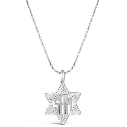Sterling Silver Classic Star of David Pendant