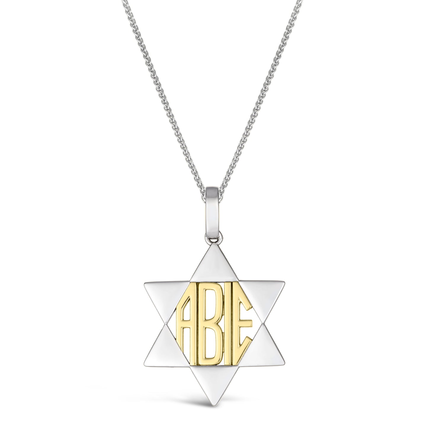 Clean Lines Star of David Pendant