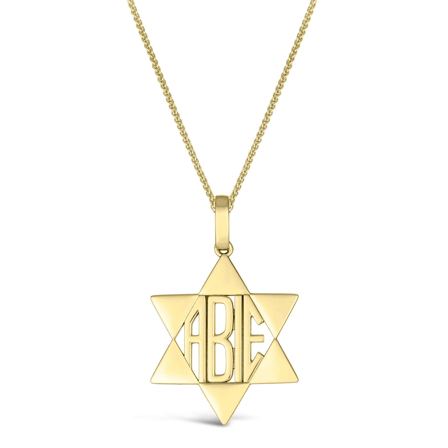 Clean Lines Star of David Pendant