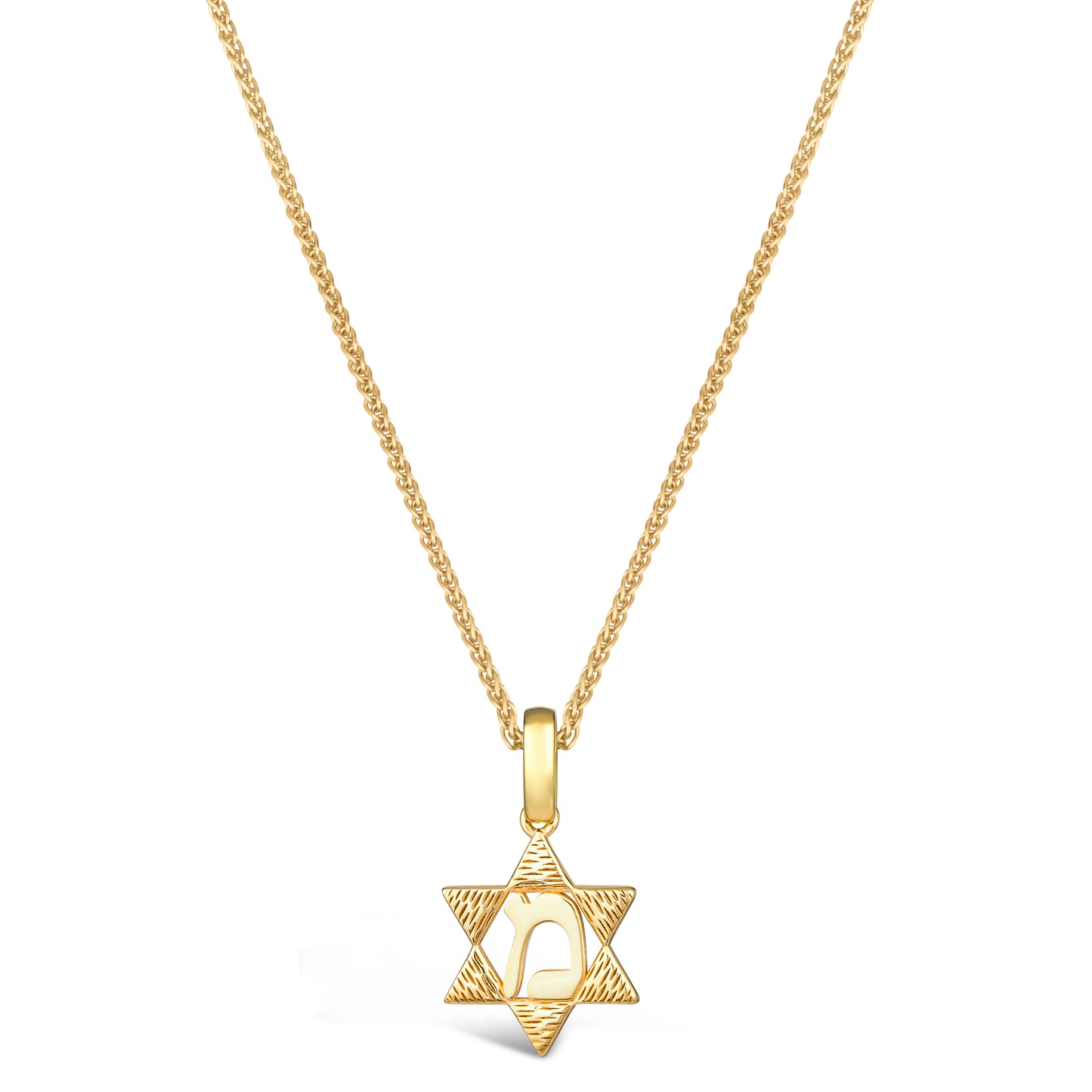 Hebrew Initial Star Necklace