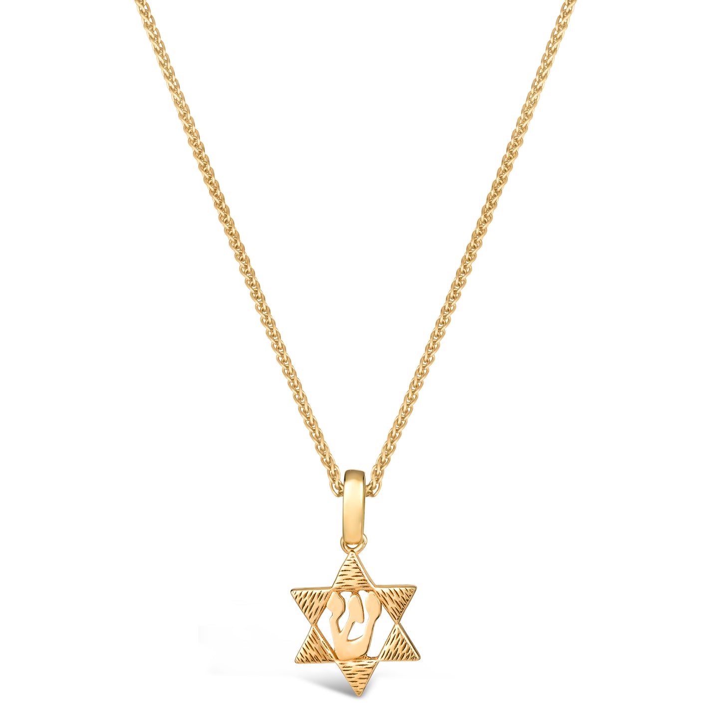 Hebrew Initial Star Necklace